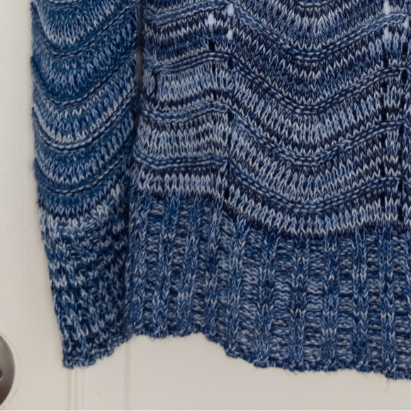 Wet Seat Off the shoulder Blue knitted sweater - Picture 4 of 4